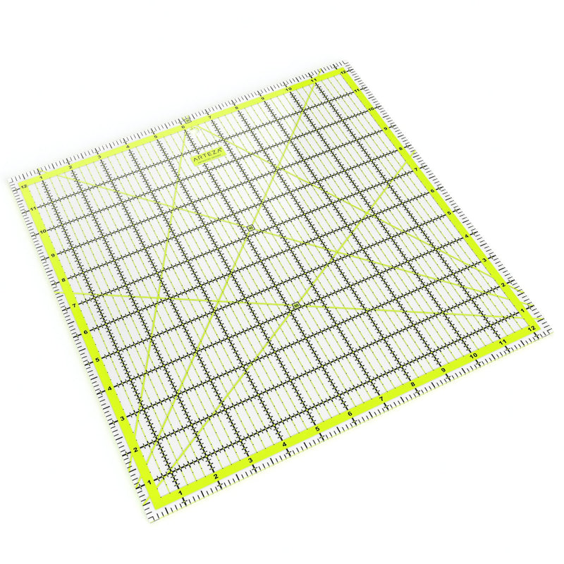 Arteza Acrylic Quilter's Ruler, 12.5" x 12.5"