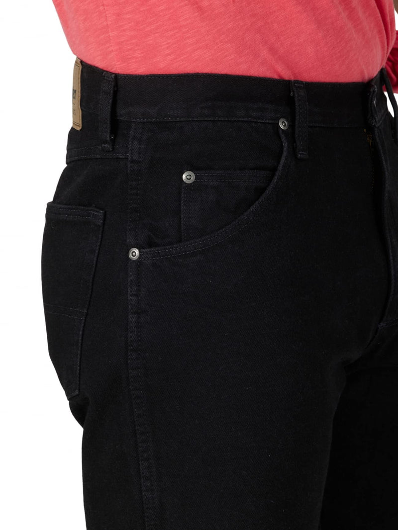 Wrangler Authentics Men's Classic 5-Pocket Regular Fit Cotton Jean, Black, 36W x 31L