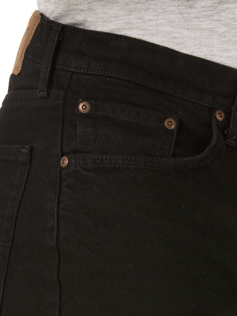 Wrangler Authentics Men's Classic Relaxed Fit Five Pocket Jean Short, Jet Black, 46