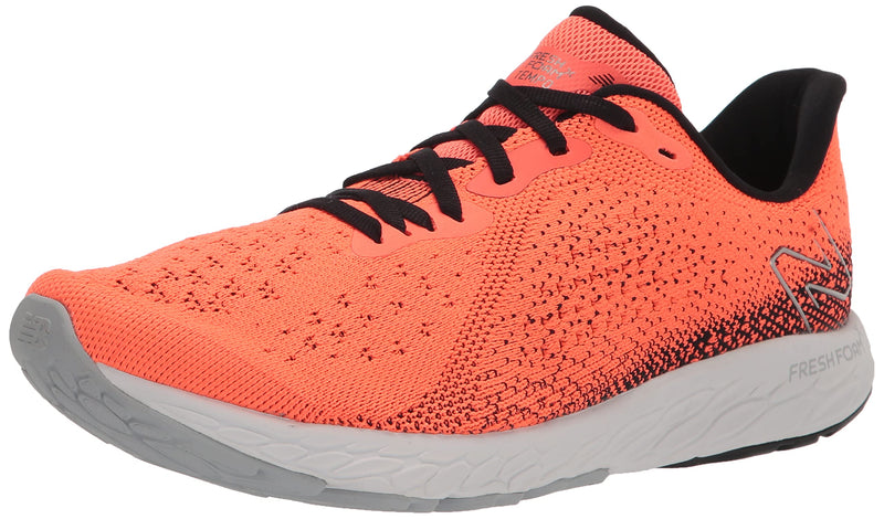 New Balance Men's Fresh Foam X Tempo V2 Running Shoe, Neon Dragonfly/Black/Dark Silver Metallic, 8