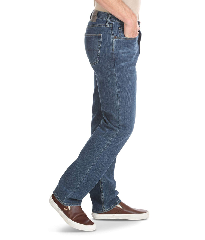 Wrangler Authentics Men's Classic 5-Pocket Regular Fit Jean, Blue Ocean Flex, 36W x 34L