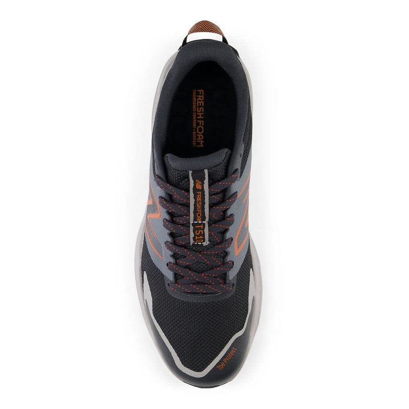 New Balance Men's Fresh Foam 510 V6 Trail Running Shoe, Phantom/Team Away Grey/Classic Orange, 8.5 X-Wide