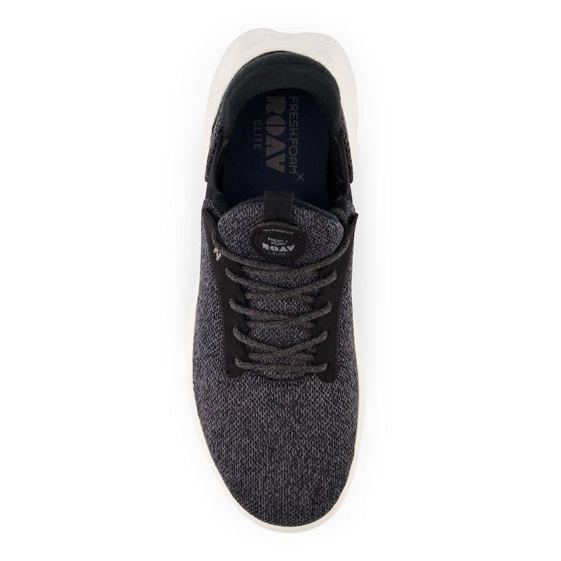 New Balance Men's Fresh Foam Roav Elite V1 Running Shoe, Black/Sea Salt, 13