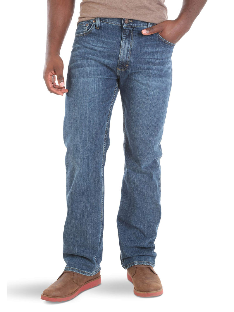 Wrangler Authentics Men's Big & Tall Regular Fit Comfort Flex Waist Jean, Blue Ocean, 56W x 30L