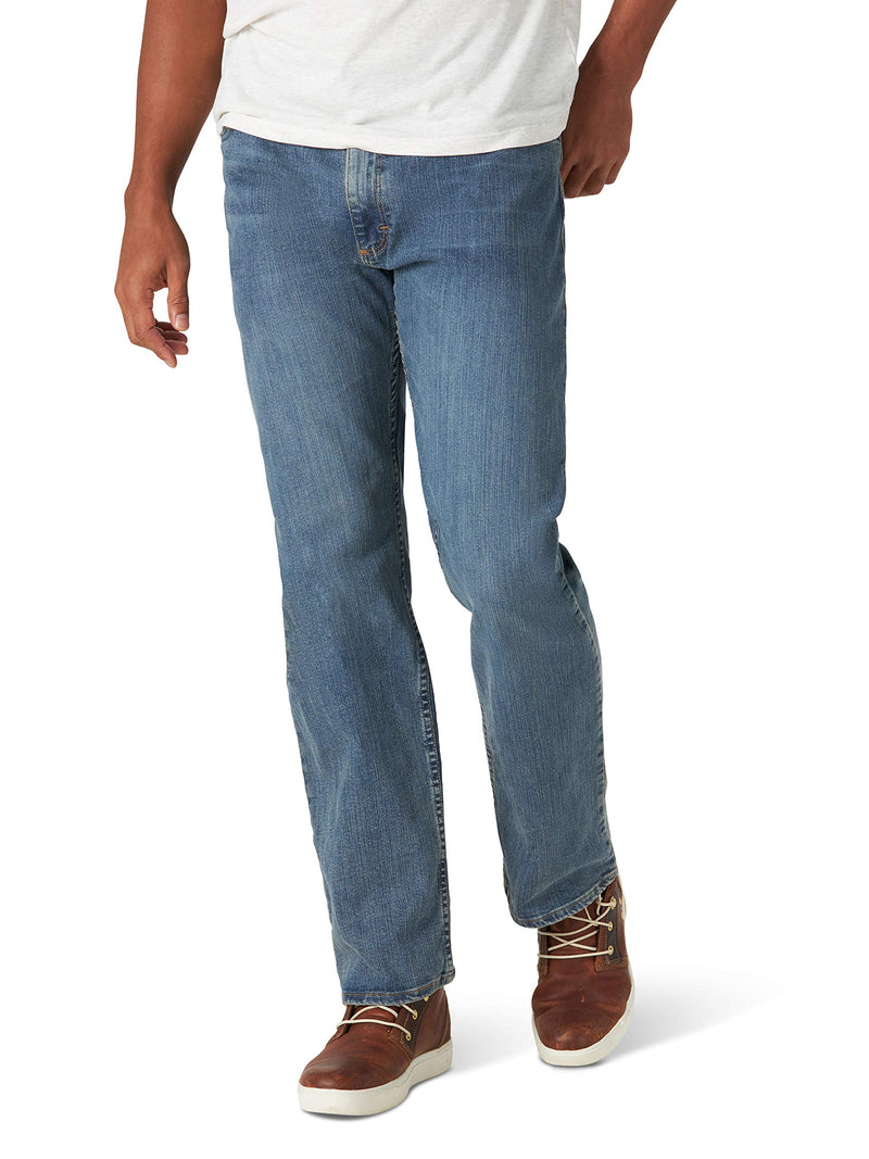 Wrangler Authentics Men's Regular Fit Comfort Flex Waist Jean, Slate, 40W x 32L