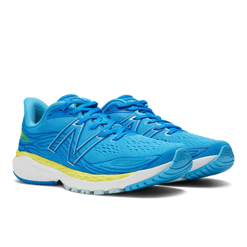 New Balance Women's Fresh Foam X 860 V12 Running Shoe, Vibrant Sky/Lemonade/Serene Blue, 6.5 Wide
