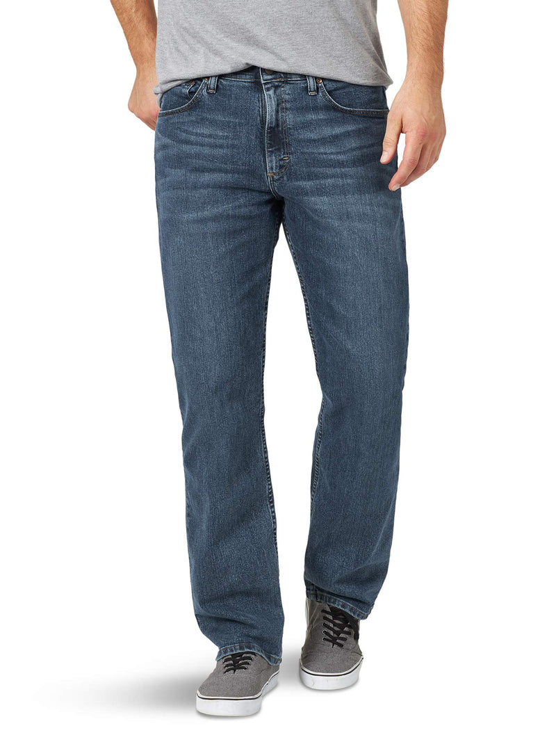 Wrangler Authentics Men's Big & Tall Comfort Flex Waist Relaxed Fit Jean, Smoke, 50W X 32L