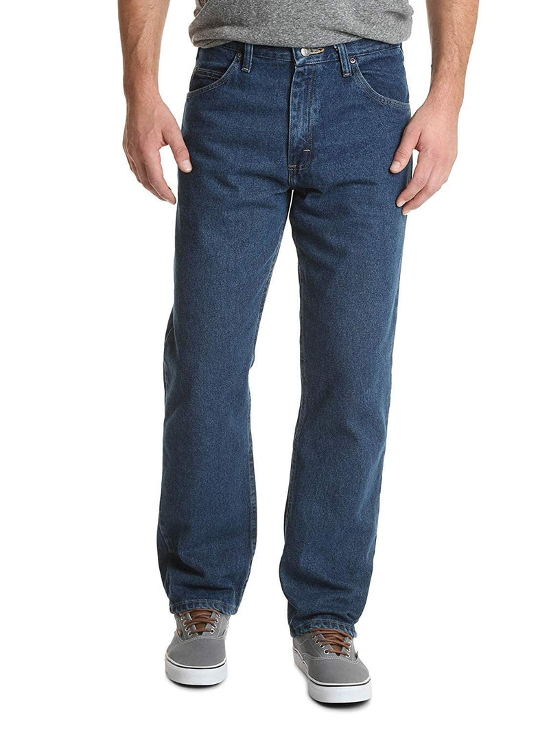Wrangler Authentics Men's Big & Tall Classic 5-Pocket Relaxed Fit Cotton Jean, Dark Stonewash, 54W x 30L