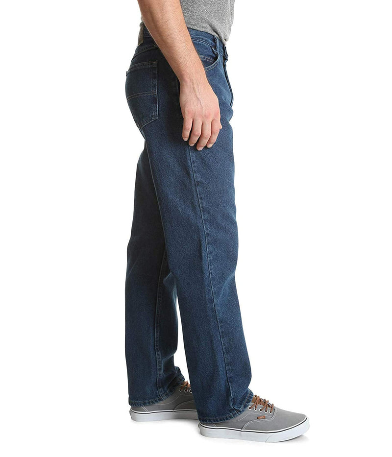 Wrangler Authentics Men's Big & Tall Classic 5-Pocket Relaxed Fit Cotton Jean, Dark Stonewash, 52W x 30L
