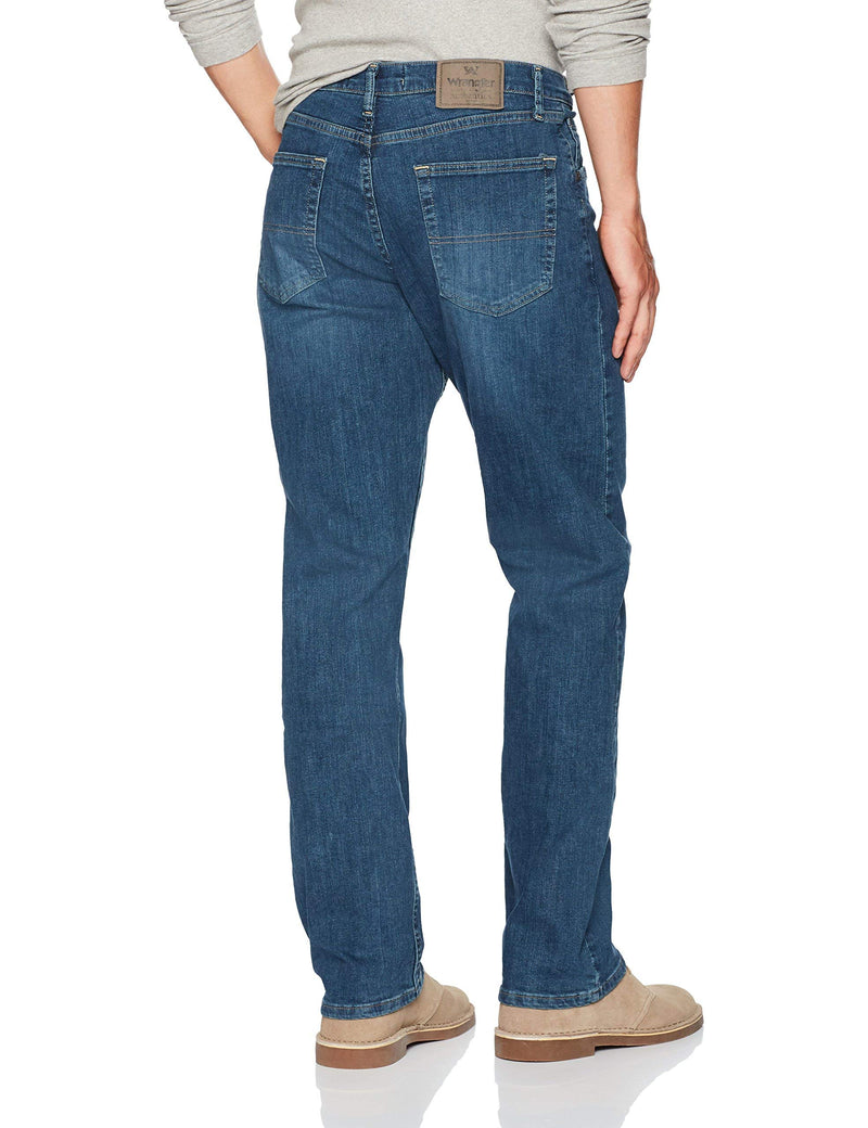 Wrangler Authentics Men's Classic 5-Pocket Relaxed Fit Jean, Slate Flex, 33W x 34L