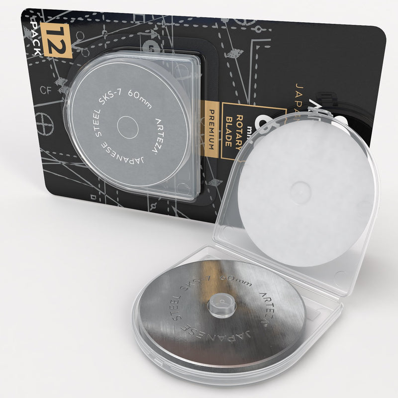 Arteza Rotary Cutter Blades, 60mm - Pack of 12