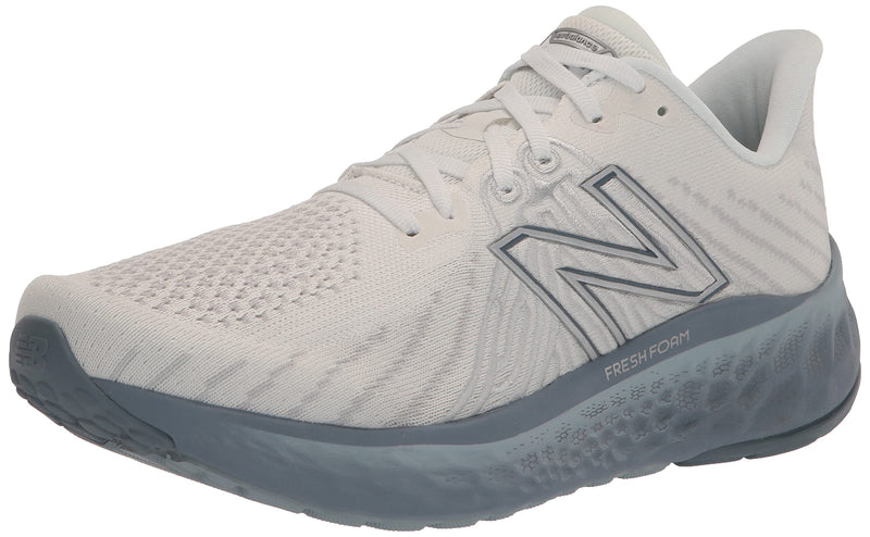 New Balance Men's Fresh Foam X Vongo V5 Running Shoe, White/Quartz Grey/Arctic Grey, 13
