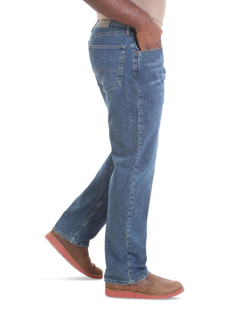 Wrangler Authentics Men's Regular Fit Comfort Flex Waist Jean, Blue Ocean, 31W x 30L