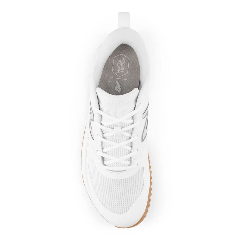 New Balance Men's Fresh Foam 3000 V6 Turf-Trainer Baseball Shoe, White/White/Gum, 15 Wide