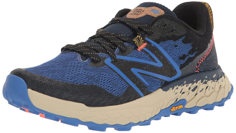 New Balance Men's Fresh Foam X Hierro V7 Trail Running Shoe, Nb Navy/Black/Bright Lapis, 10 Wide