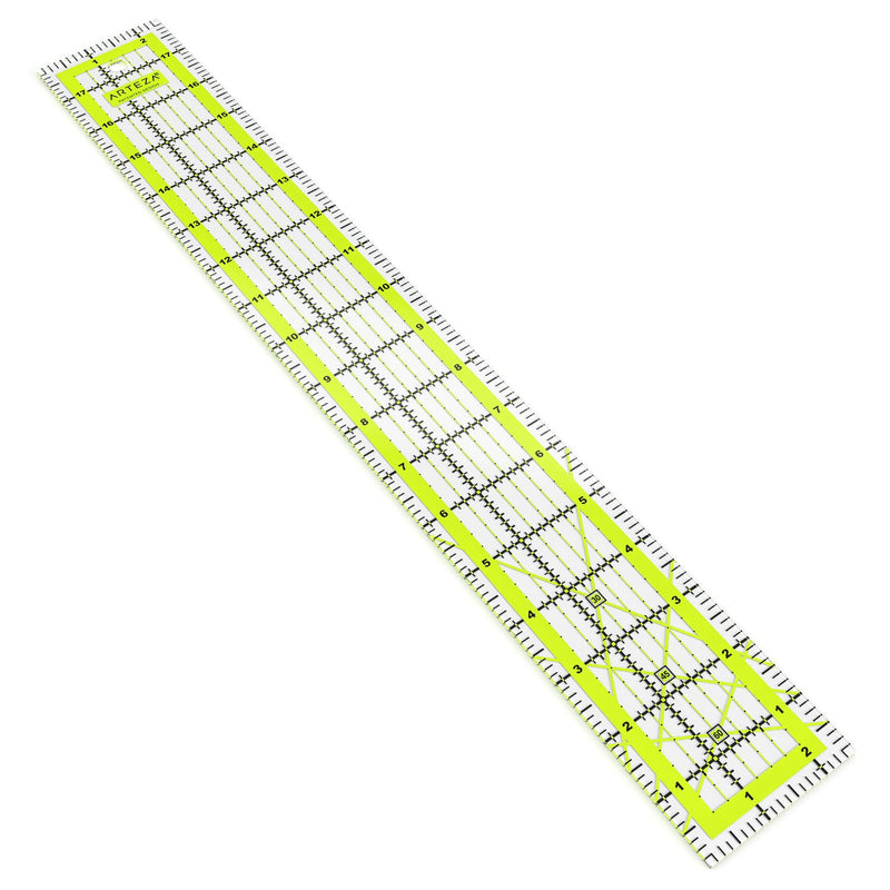 Arteza Acrylic Quilter's Ruler, 2.5" x 18"