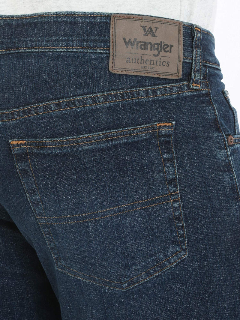 Wrangler Authentics Men's Big & Tall Comfort Flex Waist Relaxed Fit Jean, Carbon, 44W x 34L