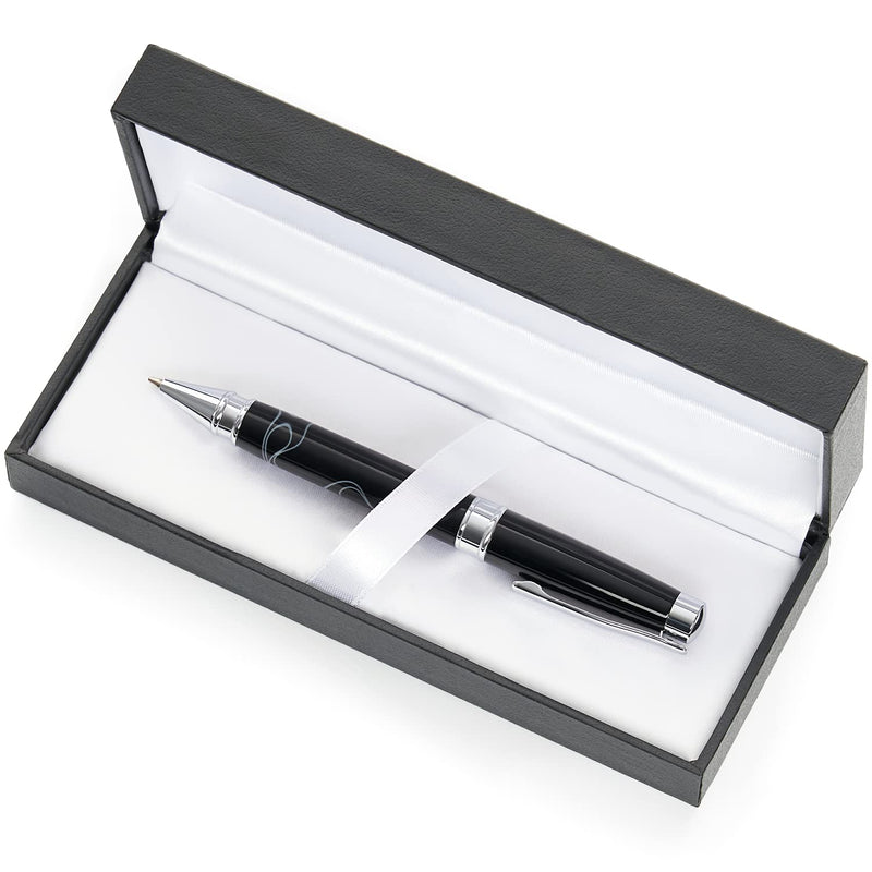 Arteza Ballpoint Pen Gift Set, Black Ink, Silver & Metal Pen