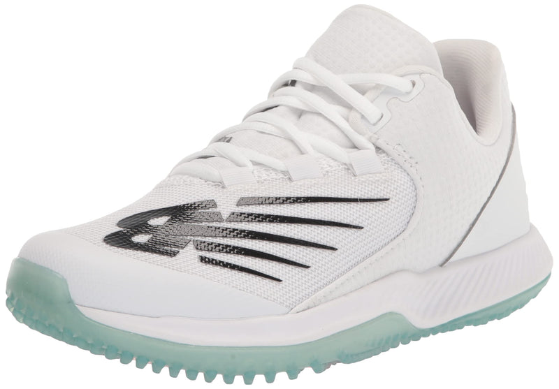 New Balance Men's FuelCell 4040 V6 Turf-Trainer Baseball Shoe, White/Black, 16