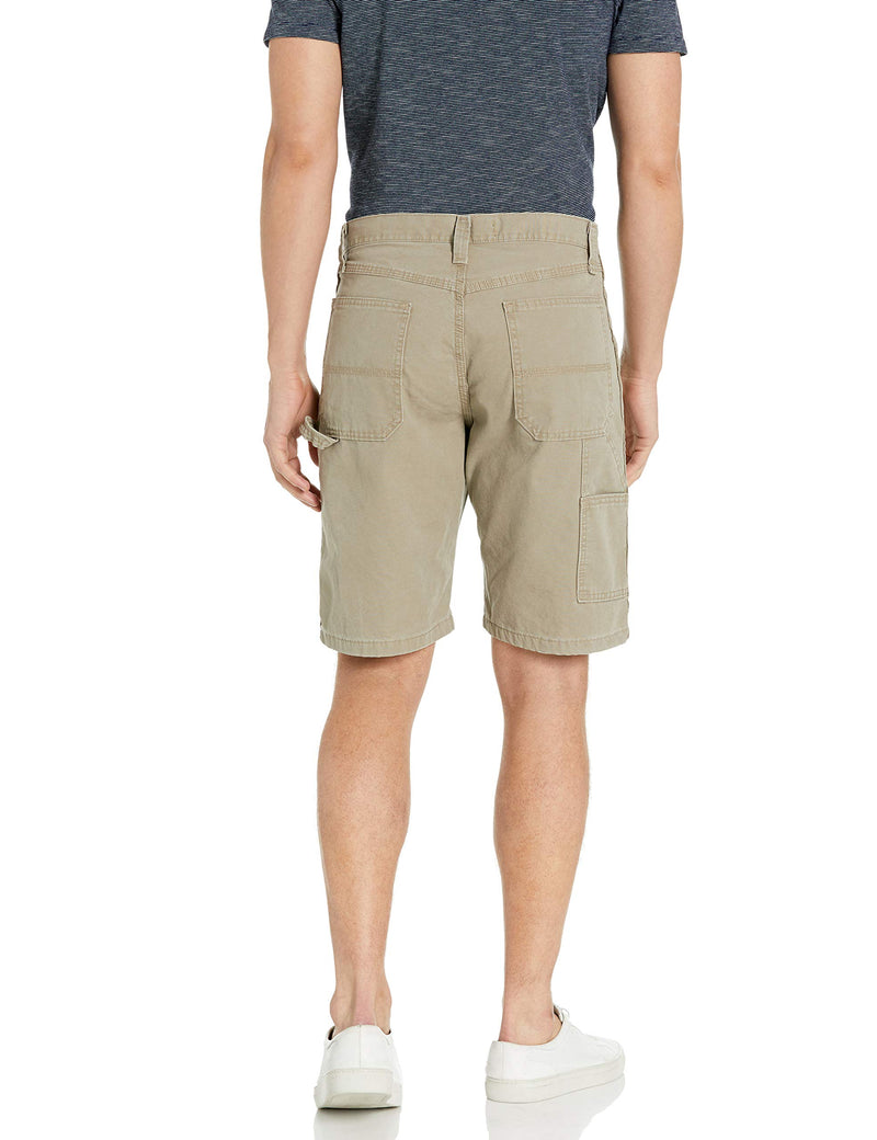Wrangler Authentics Men's Loose Fit Carpenter Short, Military Khaki, 33