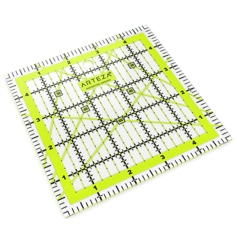 Arteza Acrylic Quilter's Ruler, 5" x 5"