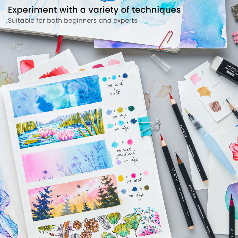 Arteza Real Brush Pens®, Magic Forest Tones - Set of 12
